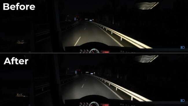 Improved Headlight for SCS Trucks v1.58