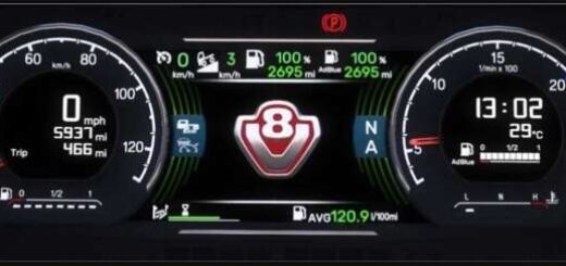 Scania 2016 S & R Custom Dashboards v1.58