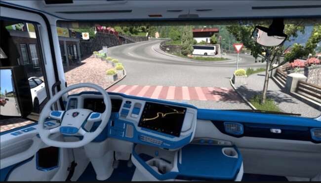Insanux Interior for Scania NG 2016 and Smart Super Dashboard v1.58