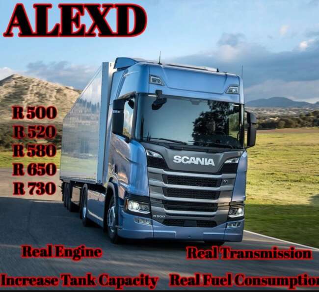 ALEXD Scania R Real Engine and Transmission v1.58