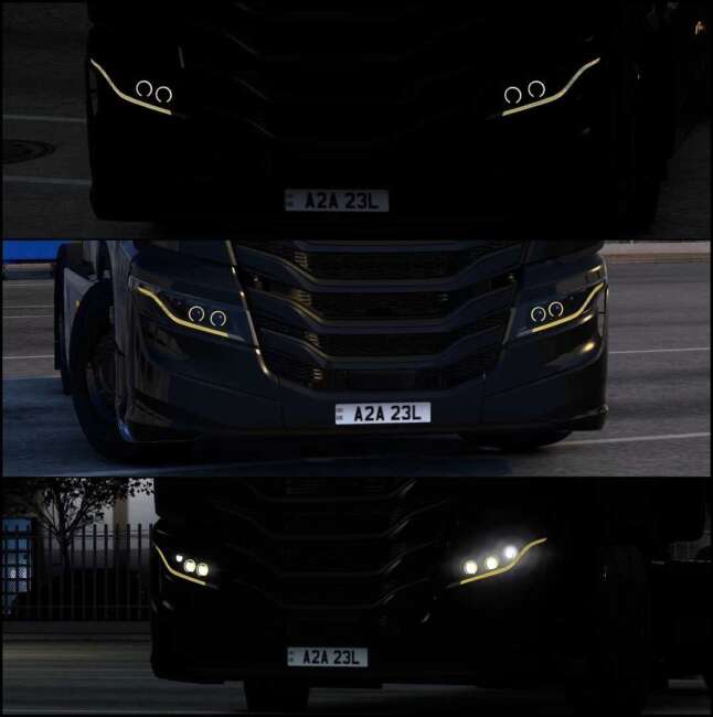 Custom Headlight for SCS Iveco S-Way v1.58