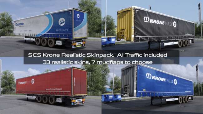 SCS Krone Realistic Skinpack v2.0