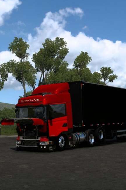 Scania 124 frente modelada