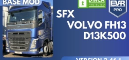SFX EVR VOLVO FH4 500 2016 EURO6 1.58