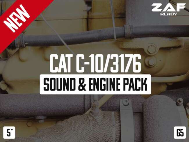 CAT C-10/3176 Sound & Engine Pack v1.0