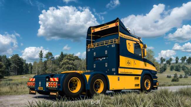 Scania T580 + Trailer "ASG Transport" v5.0