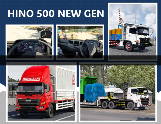 HINO 500 NEW GEN MEGA PACK ETS2 1.58