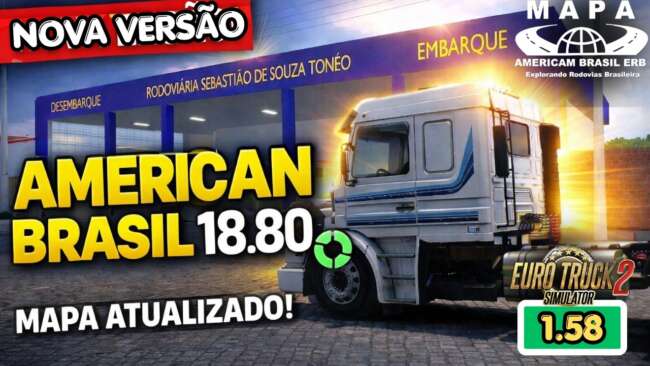 Mapa Americam Brasil - V 18.80