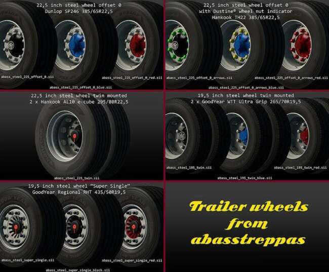 Abasstreppas Trailer Wheel Pack v1.58
