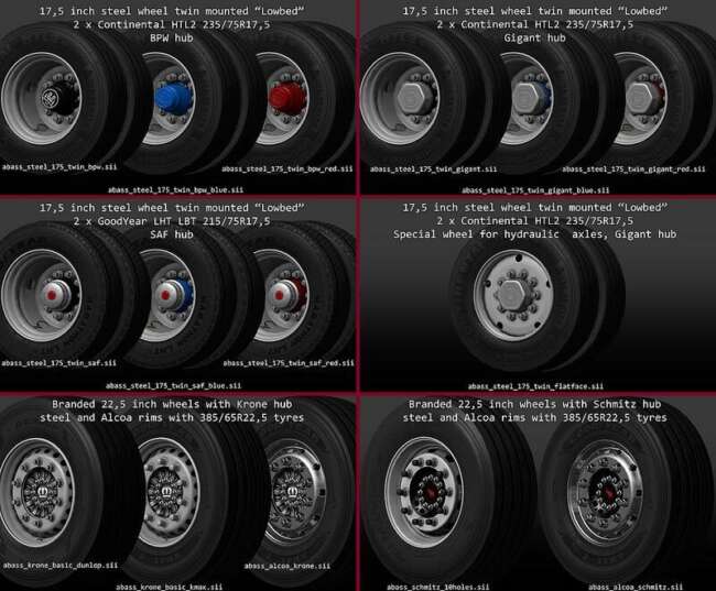 Abasstreppas Trailer Wheel Pack v1.58