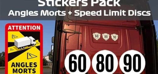 Stickers Pack – Angles Morts & Speed Limit Discs v1.58