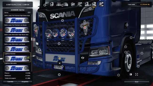 Bullbar Trux HighWay Scania NextGen Addon v1.58