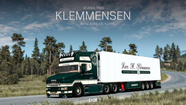Scania T580 Klemmensen & Trailer v9.0 1.58