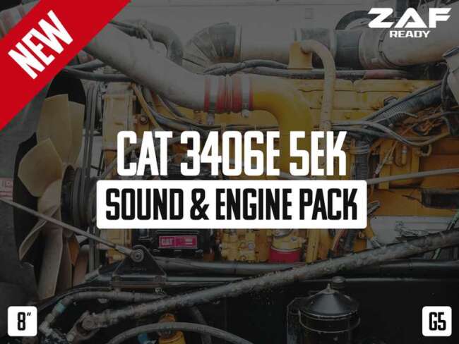CAT 3406E 5EK Sound & Engine Pack v1.0