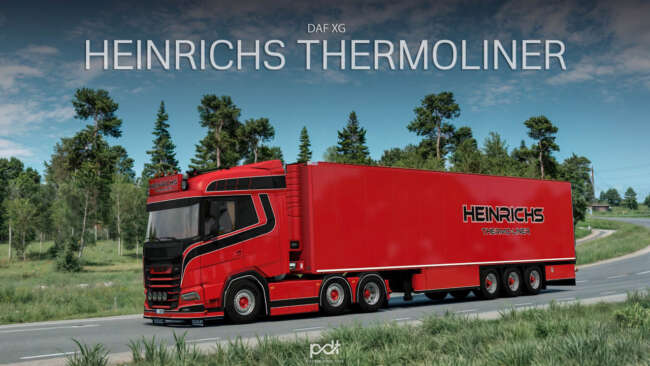 DAF XG Heinrichs Thermoliner & Trailer v7.0