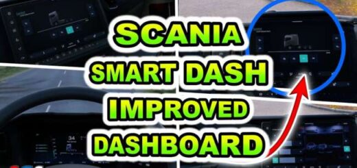 Scania Smart Dash Improved Dashboard v1.7