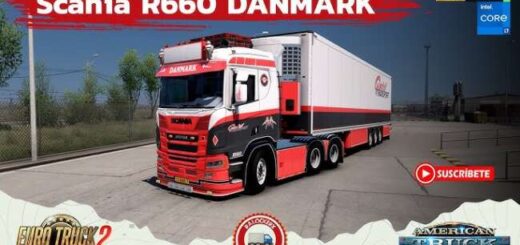 Scania R660 DANMARK + Trailer v1.58