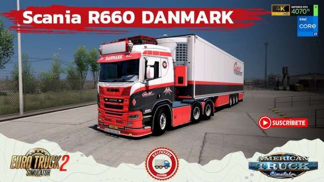 Scania R660 DANMARK + Trailer v1.58