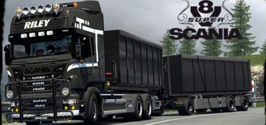 Hooklift Addon for RJL Tandem Addon & Ekeri Tandem Trailer