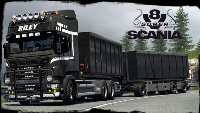 Hooklift Addon for RJL Tandem Addon & Ekeri Tandem Trailer
