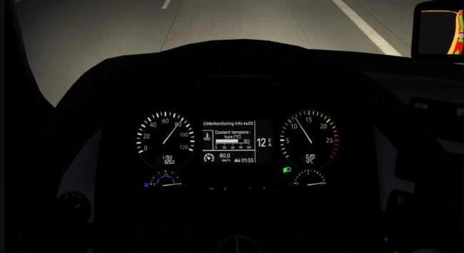 Mercedes Benz Actros MP3 Improved Dashboard v1.59