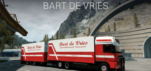 DAF XF 105 + Trailer "Bart De Vries" v11 1.59