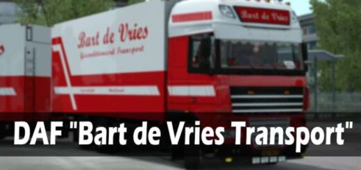DAF XF 105 + Trailer “Bart De Vries” v11 1.59