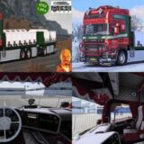 SCANIA R560 DONSLUND + TRAILER v6.0 1.59.x