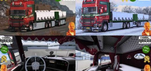 SCANIA R560 DONSLUND + TRAILER v6.0 1.59.x