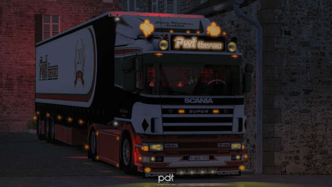 Scania 164L + Trailer "Pwt Thermo" v2.0 1.59