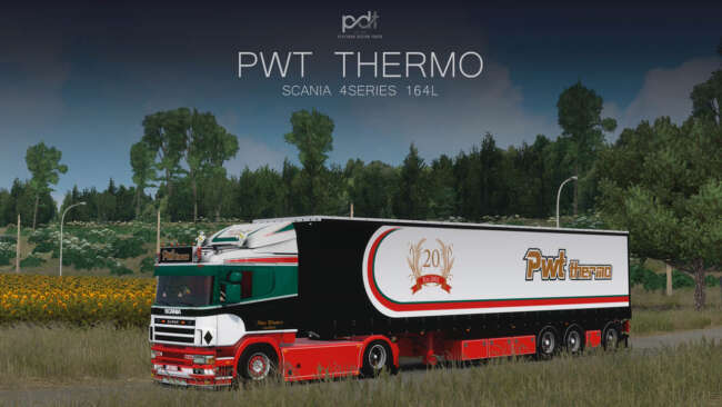 Scania 164L + Trailer "Pwt Thermo" v2.0 1.59