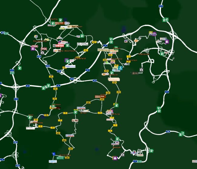 German Regions Map 1:19 (former Rhineland Map) v1.0.1 1.59