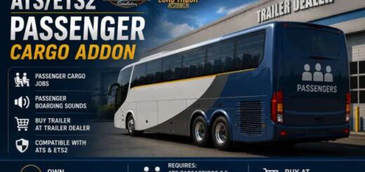 ATS/ETS2 Passenger Cargo Addon v1.0