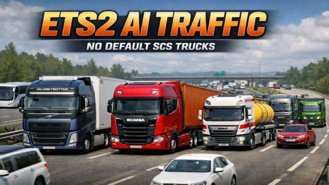AI Traffic No Default SCS Trucks v1.2