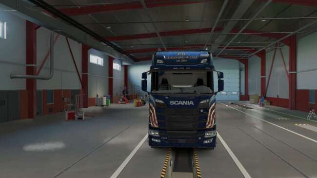 Blue Phoenix paintjob for scania ETS2 v1.35-1.60