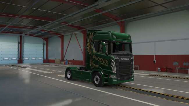 Green Phoenix paintjob for scania for V1.60 - 1.35