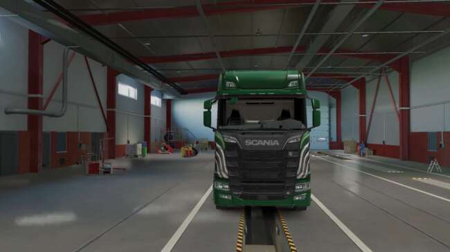 Green Phoenix paintjob for scania for V1.60 - 1.35