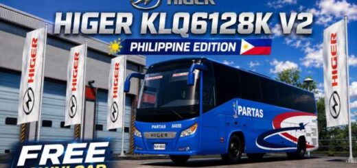 HIGER KLQ6128K V2 – Philippine Edition ETS2 1.60