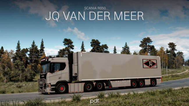 Scania R650 + Trailer "JQ van der Meer" v12 1.60