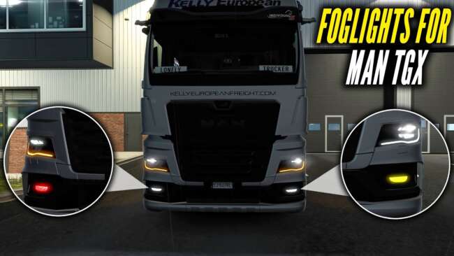 SCS MAN TGX 2020 Fog Lights Reworked v1.60