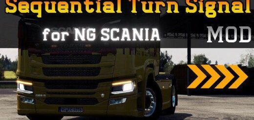 Sequential Turn Signal for Scania NG v1.60
