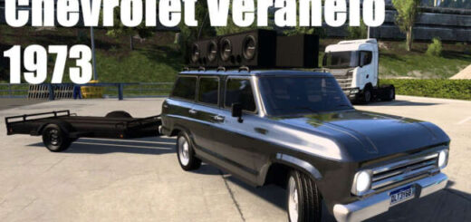 1973 Chevrolet Veraneio + Trailer v1.60