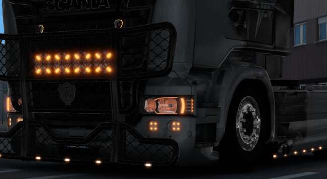 Scania RJL Orange Lights Pack v1.60