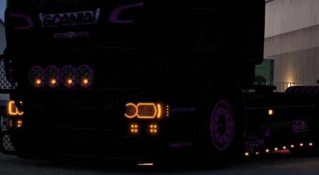 Scania RJL Orange Lights Pack v1.60