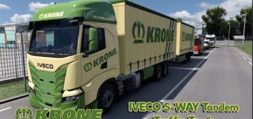 Krone IVECO S-WAY Tandem Traffic Truck Pack