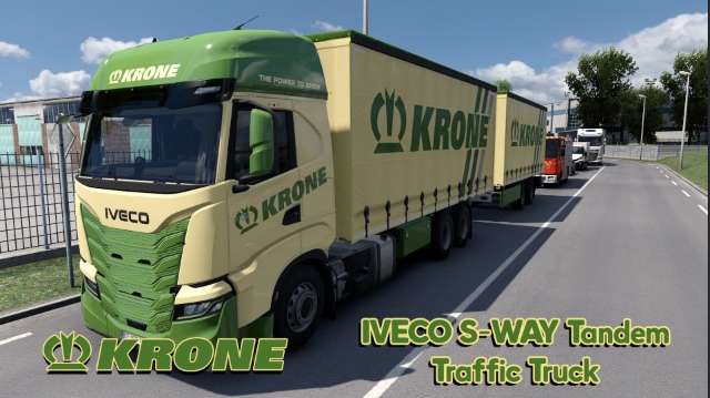 Krone IVECO S-WAY Tandem Traffic Truck Pack