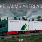 Scania R520 KE Palms Akeri AB + Trailer v14 1.60