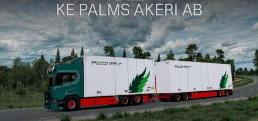 Scania R520 KE Palms Akeri AB + Trailer v14 1.60
