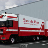 DAF XF 105 + Trailer "Bart De Vries" v12 1.60
