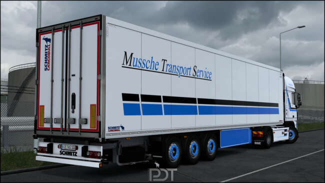 DAF XF 105 + Trailer "Mussche Transport" v5.0 1.60
